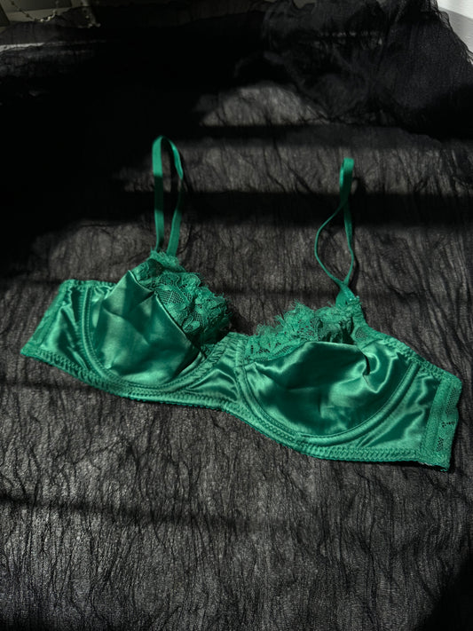 Emerald Green Lace Lingerie Set